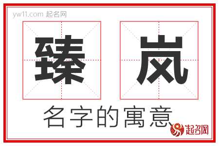 臻岚的名字含义