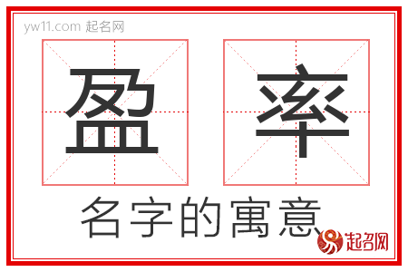 盈率的名字含义