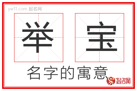 举宝的名字含义