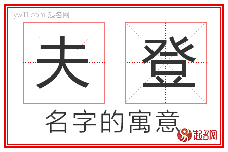 夫登的名字含义