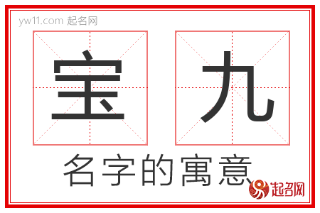 宝九的名字含义