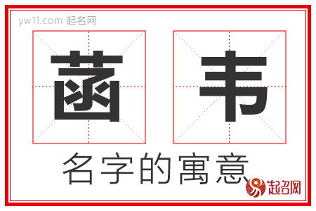 菡韦的名字寓意