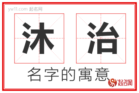 沐治的名字含义