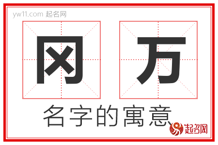 冈万的名字解释