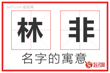 林非的名字含义