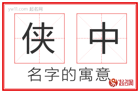 侠中的名字含义