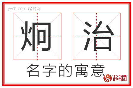 炯治的名字含义