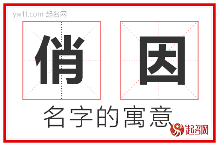 俏因的名字含义