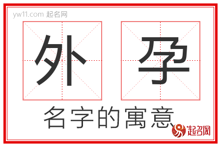 外孕的名字含义