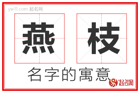 燕枝的名字含义