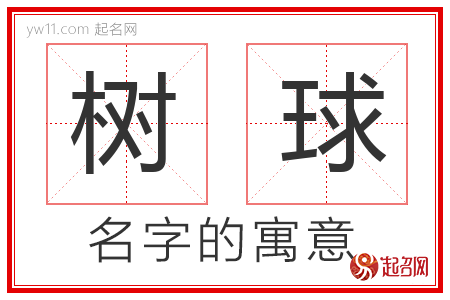 树球的名字含义