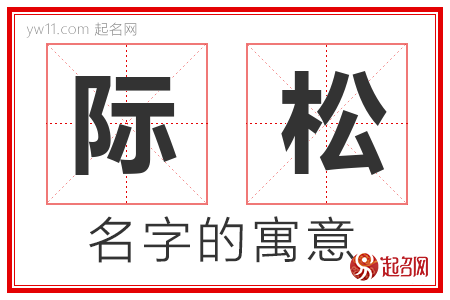 际松的名字含义