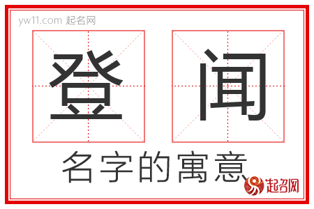 登闻的名字解释