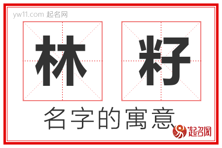 林籽的名字含义