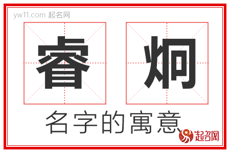 睿炯的名字含义