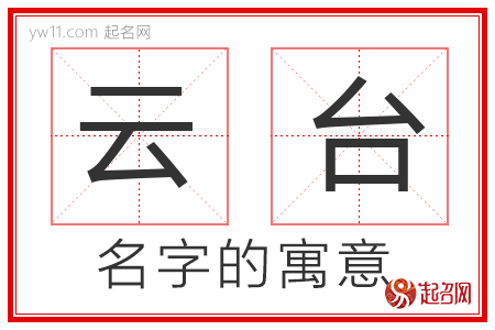 云台的名字含义