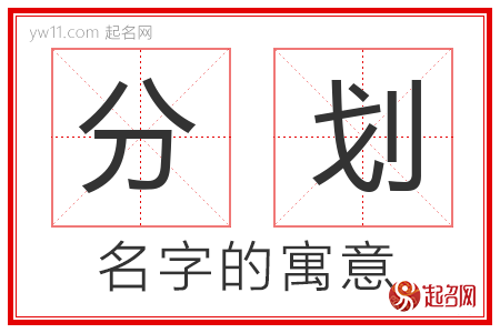 分划的名字含义