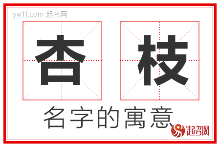 杏枝的名字含义