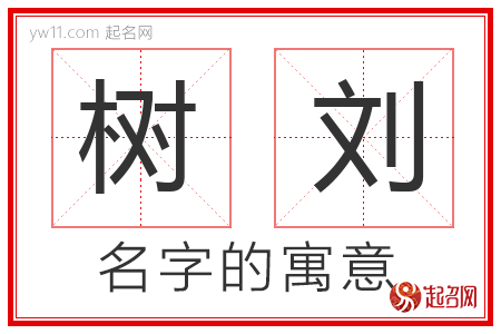 树刘的名字含义