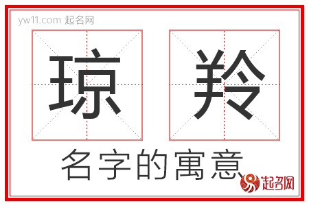 琼羚的名字含义