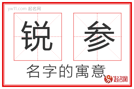 锐参的名字含义