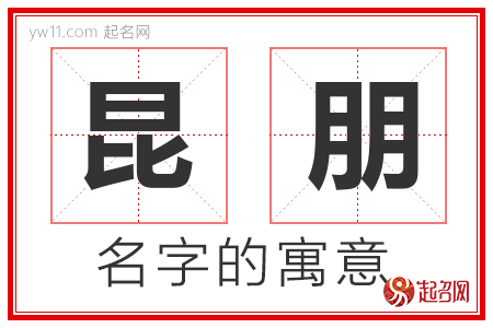 昆朋的名字含义