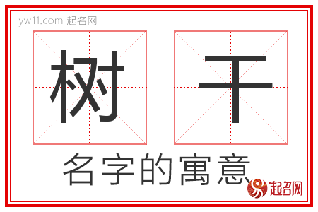 树干的名字含义