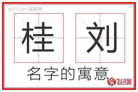 桂刘的名字含义