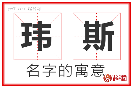 玮斯的名字含义