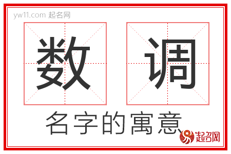 数调的名字含义