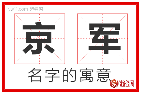 京军的名字含义