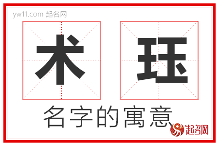 术珏的名字含义