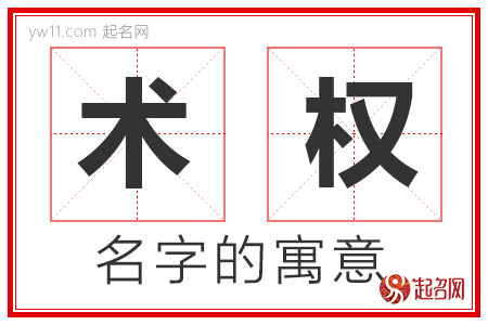 术权的名字解释