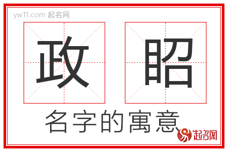 政眧的名字含义