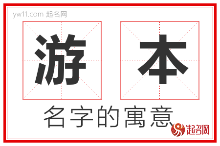 游本的名字寓意