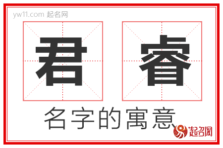 君睿的名字含义