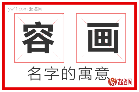 容画的名字含义