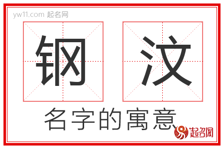 钢汶的名字含义