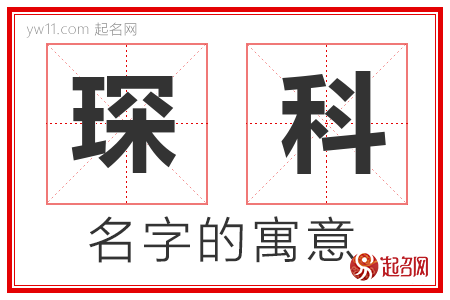 琛科的名字含义