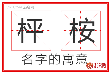 枰桉的名字含义