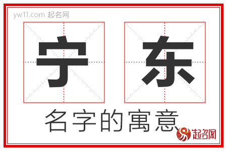 宁东的名字含义