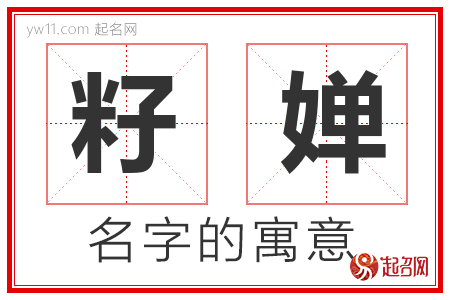 籽婵的名字含义