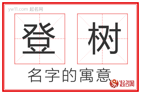 登树的名字解释