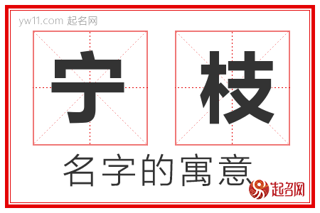 宁枝的名字含义