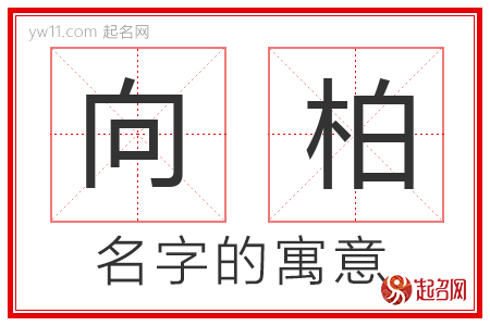 向柏的名字含义