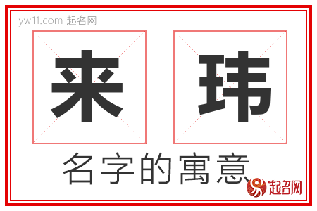 来玮的名字含义