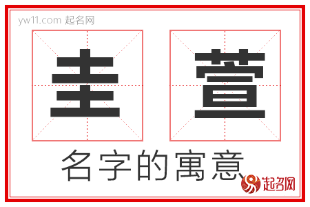 圭萱的名字寓意