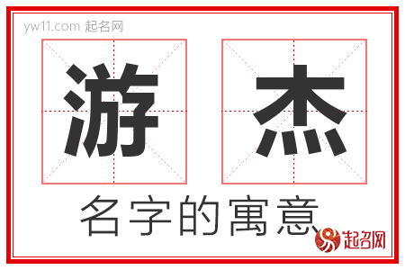 游杰的名字含义