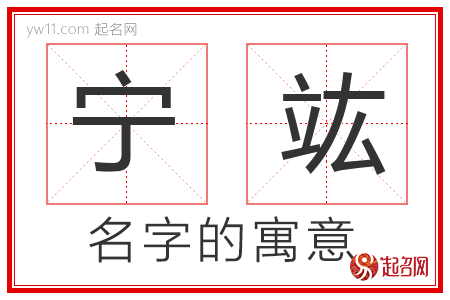 宁竑的名字含义