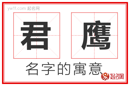 君鹰的名字含义